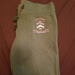 Pink capris sweatpants